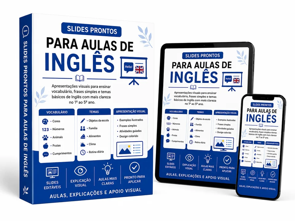 Slides Prontos para Aulas de Inglês
